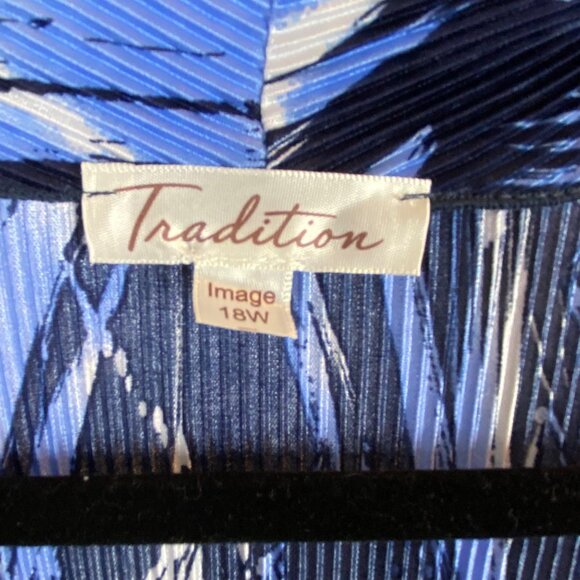 Tradition Image Lightweight Open Front Cardigan Blouse Size 18W - Picture 4 of 4